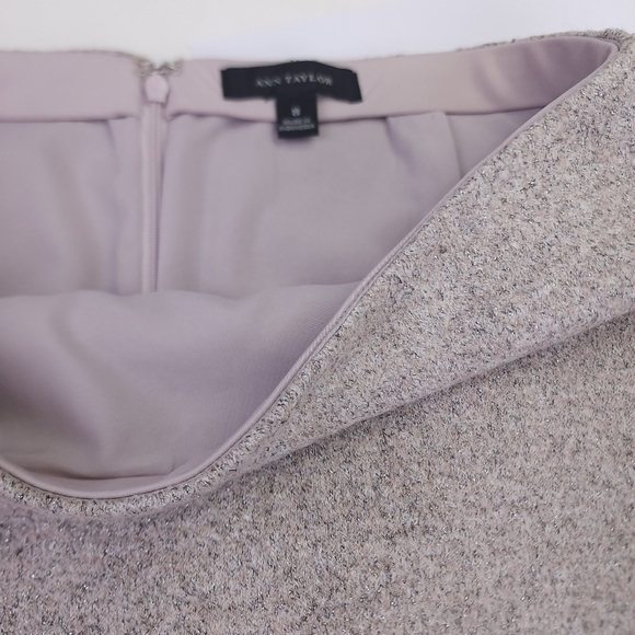 Ann Taylor Rayon Wool Blend Skirt Sz 8 - Picture 8 of 12